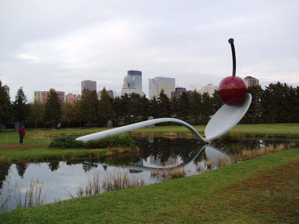 Minneapolis Skyline from the sculpture garden